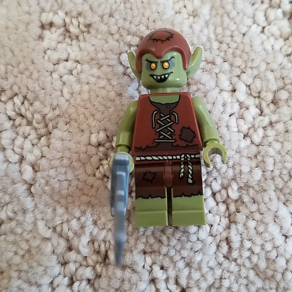 Lego man with knife